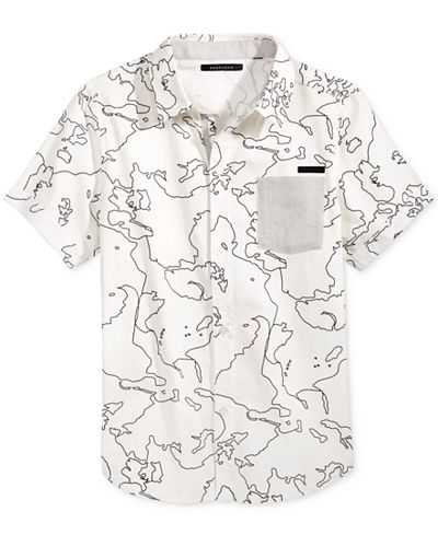 Sean John Woven Shirt, Big Boys (8-20)