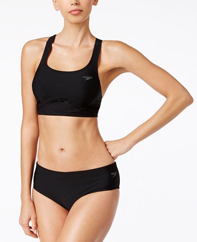 Speedo Cropped Bikini Top & Classic Bottoms