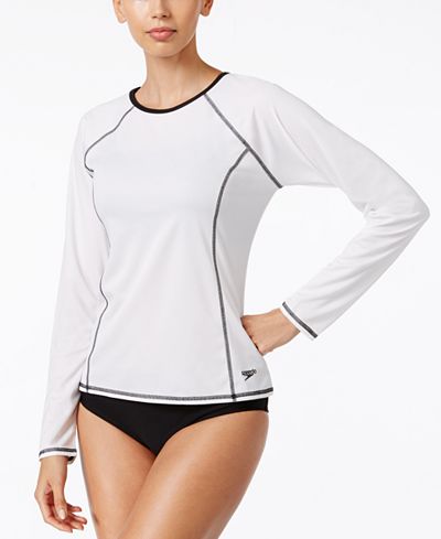 Speedo Long-Sleeve Rashguard & Classic Bottoms