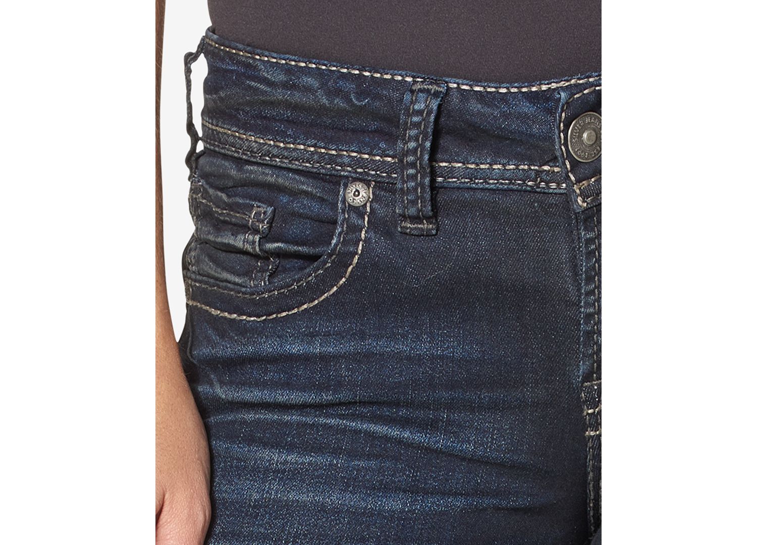 Suki Mid Rise Curvy Slim Bootcut Jeans