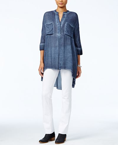 Tommy Hilfiger High-Low Tunic & Straight-Leg Jeans, Only at Macy's