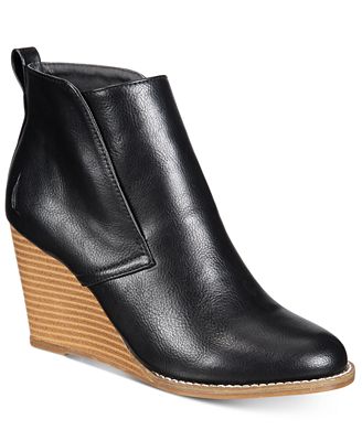 Nautica Calyan Slip-On Wedge Booties - Boots - Shoes - Macy's