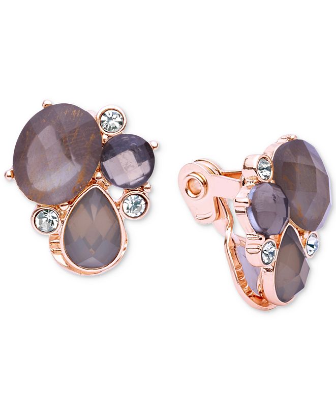 Anne Klein Crystal Cluster Clip-On Earrings & Reviews - Fashion Jewelry ...