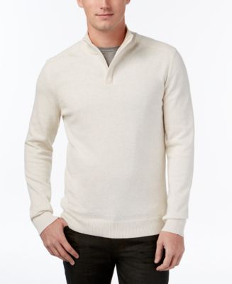Alfani Men's Mock-Turtleneck Quarter-Zip Sweater, Created for Macy's ...