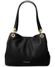 Black Leather Michael Kors Handbags - Macy's
