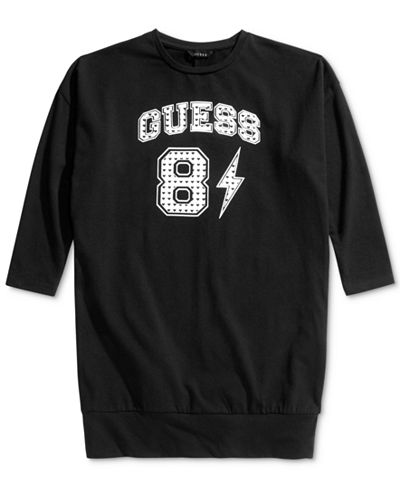 GUESS Long Sleeve T-Shirt Dress, Big Girls (7-16)