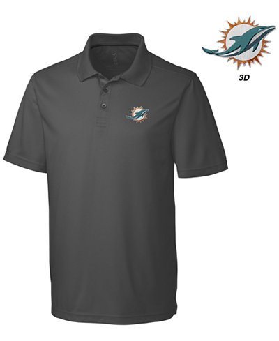 Cutter & Buck Men's Miami Dolphins 3D Emblem Fairwood Polo Shirt