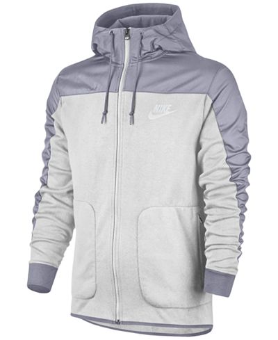 Nike Men's Advance Zip Mixed Media Hoodie