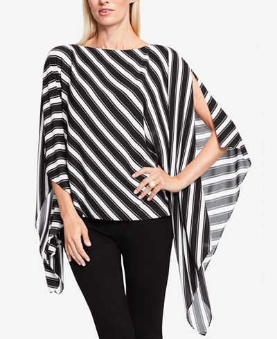 Vince Camuto Striped Poncho