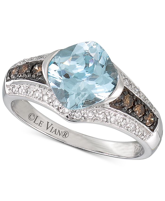 Le Vian Chocolatier Aquamarine (13/8 ct. t.w.) and Diamond (1/4 ct. t