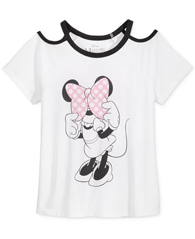Disney's® Minnie Mouse Cold-Shoulder T-Shirt, Big Girls (7-16)