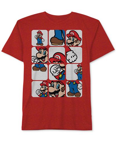 Nintendo Mario Pieces T-Shirt, Big Boys (8-20)