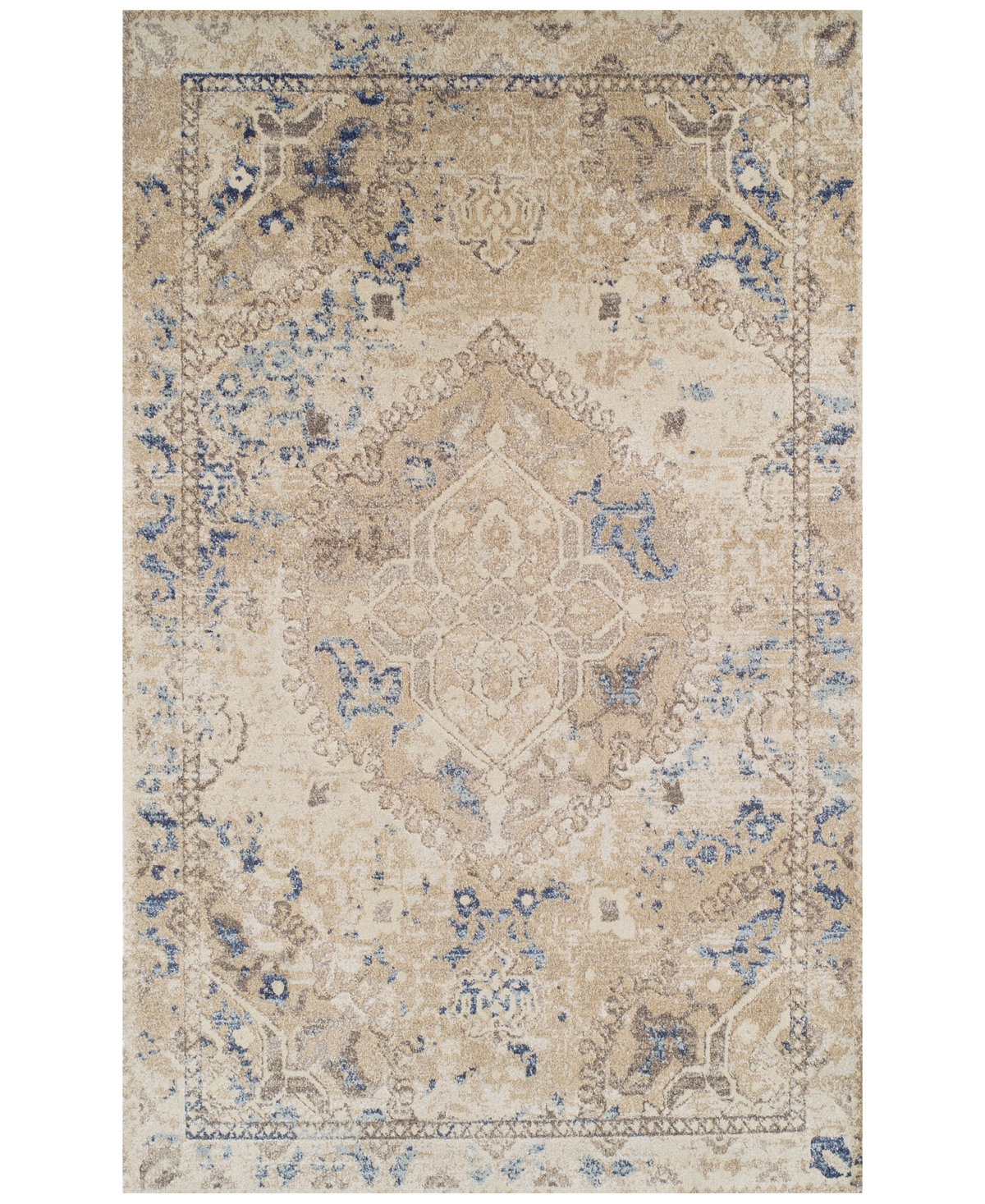 D Style Traveler Versailles 5'3in x 7'7in Area Rug - Linen