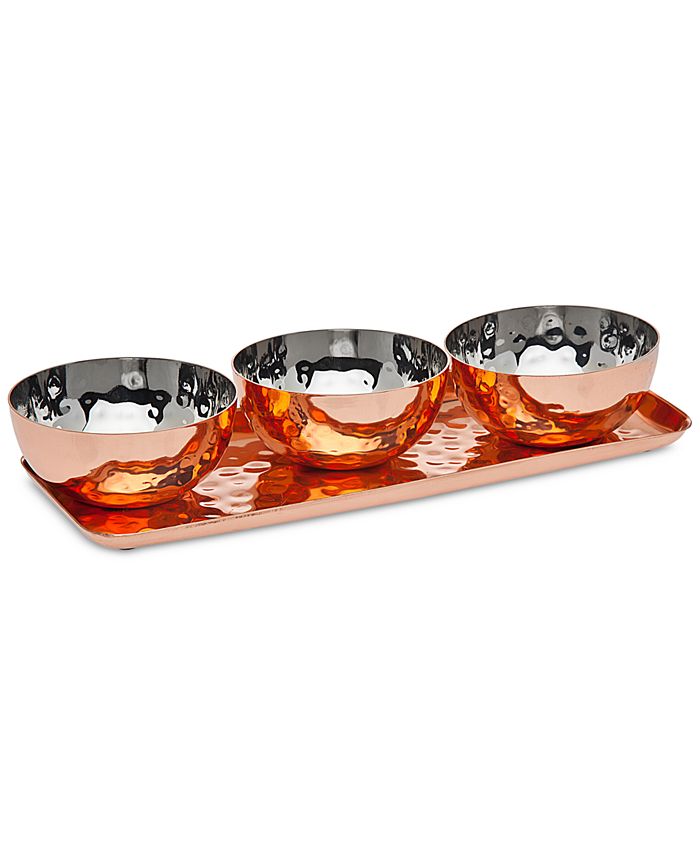 Godinger - Copper Condiment Bowl Set