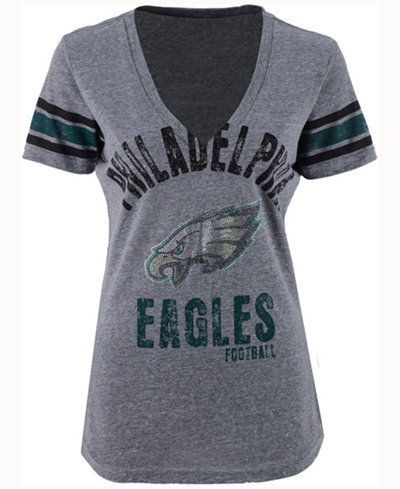 G3 Sports Women's Philadelphia Eagles Any Sunday Rhinestone T-Shirt