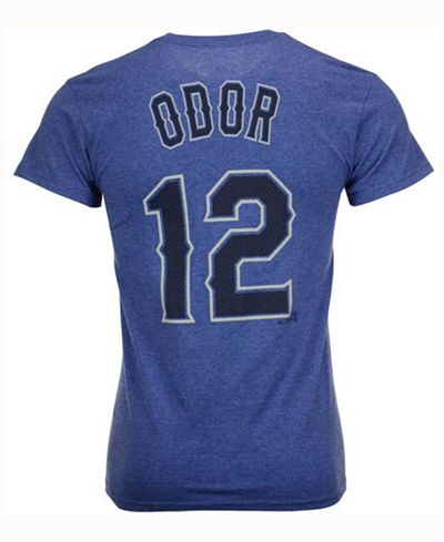 Majestic Men's Rougned Odor Texas Rangers Blue Steel Player T-Shirt