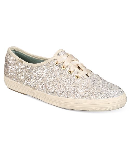 kate spade new york Glitter Lace-Up Sneakers & Reviews - Athletic Shoes ...