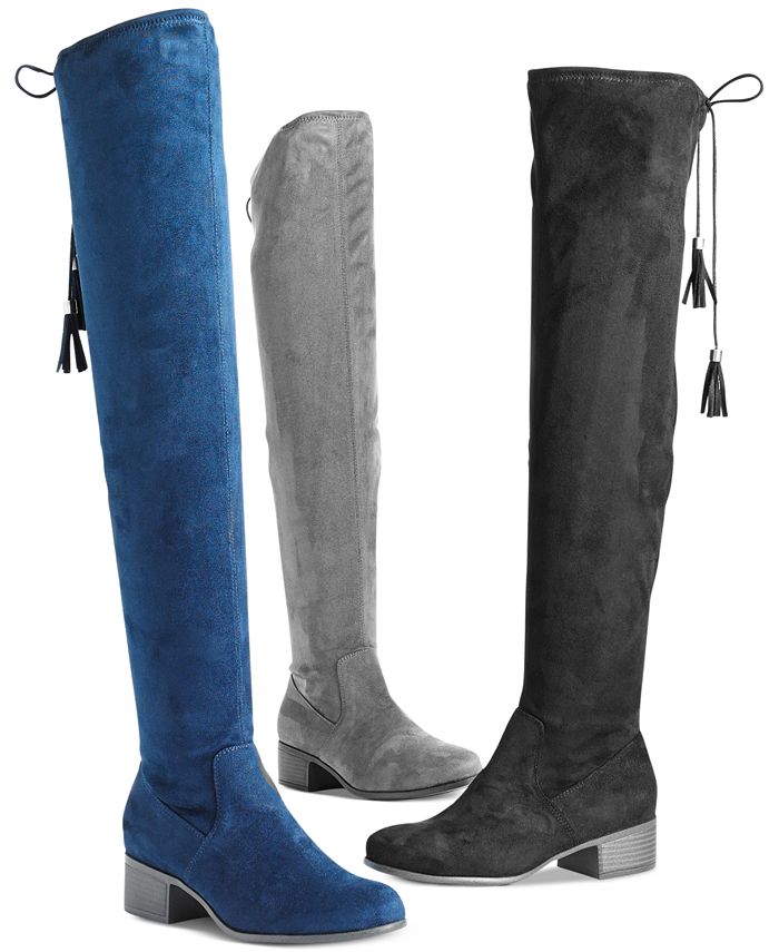 Madden Girl Prissley OverTheKnee Tassel Stretch Boots Macy's