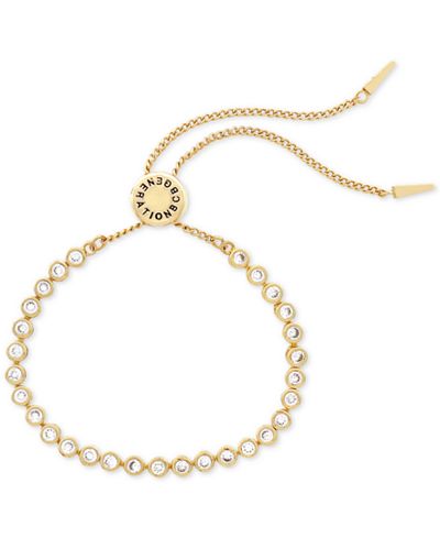 BCBGeneration Gold-Tone Crystal Slider Bracelet