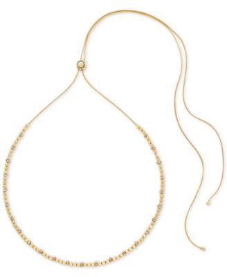 BCBGeneration - Pav&eacute; Spacer Slider Necklace