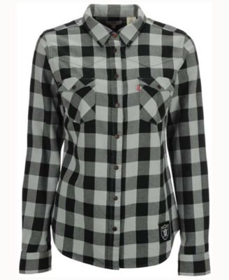 oakland raiders flannel shirt