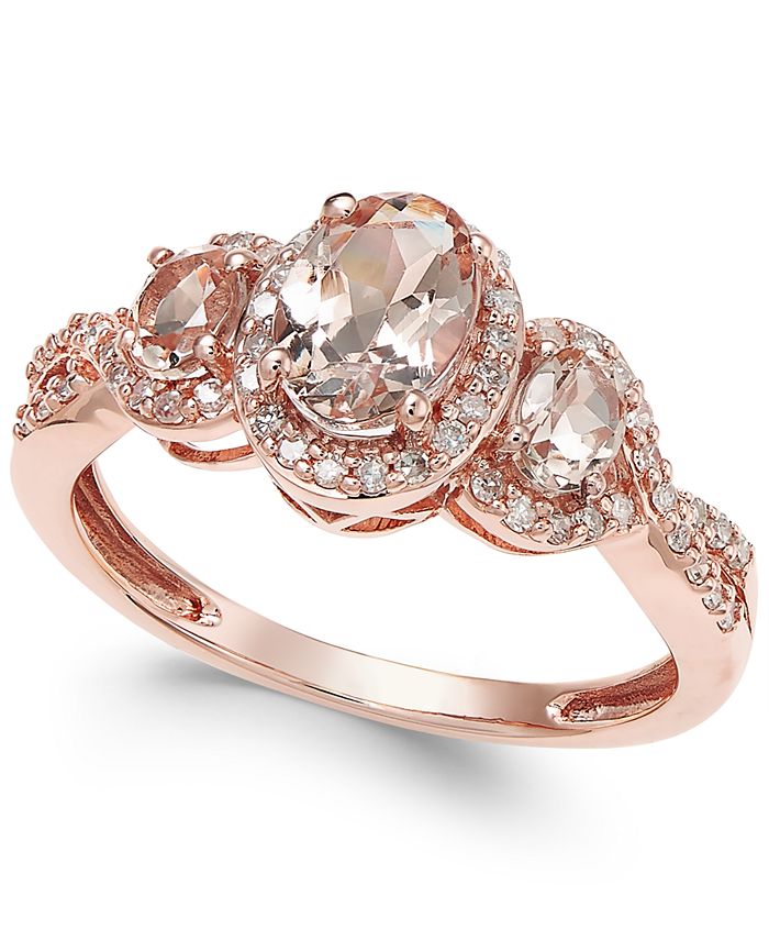 Macy's engagement rings rose gold online
