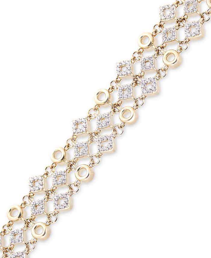 Wrapped in Love Diamond Link Bracelet (1 ct. t.w.) in 14k Gold, Created ...