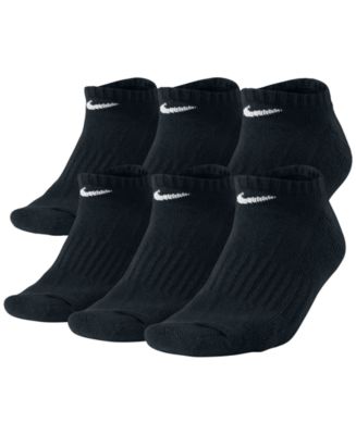 Nike Men's Cotton No-Show Socks 6-Pack & Reviews - Underwear & Socks ...