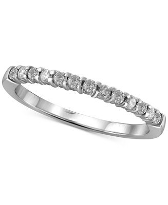 Macy's Diamond Band (1/4 ct. t.w.) in 10k Gold or White Gold & Reviews -  Rings - Jewelry & Watches - Macy's