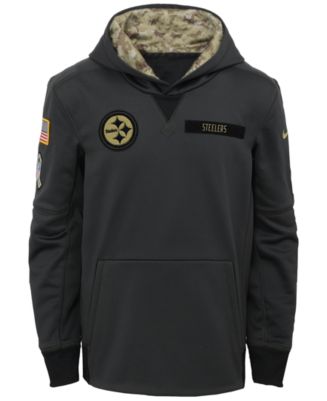 Nike Men's Pittsburgh Steelers Salute to Service Hoodie - Macy's