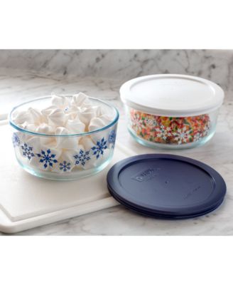 Pyrex Snowflake 4-Pc. Storage Set