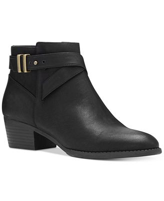 INC International Concepts Women's Herbii Buckle Booties, Created for ...