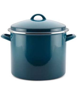 Rachael Ray - Enamel on Steel 12-Qt. Covered Stockpot