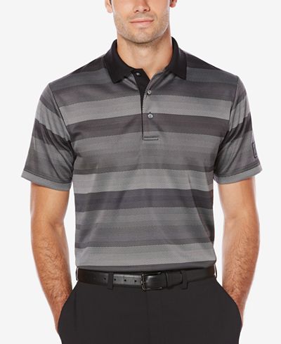 PGA TOUR Men's Gradient-Striped Golf Polo