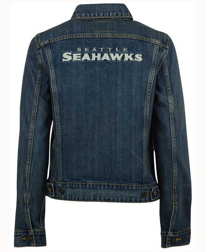 Levi's Women's Seattle Seahawks Denim Trucker Jacket - Macy's