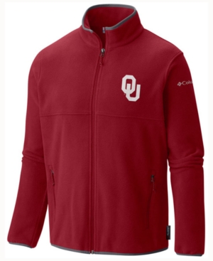 Columbia Mens Oklahoma Sooners Fuller Ridge Fleece Jacket