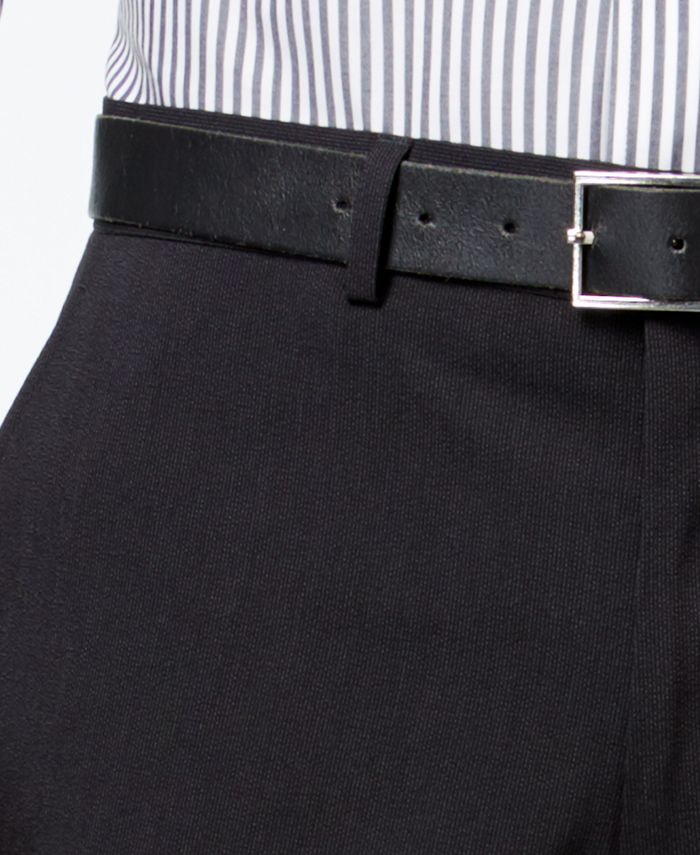 Kenneth Cole Reaction Men's Slim-Fit Black Tonal Striped Suit & Reviews ...