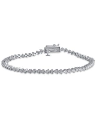 Macy's Diamond Tennis Bracelet (1/2 ct. t.w.) in Sterling Silver - Macy's