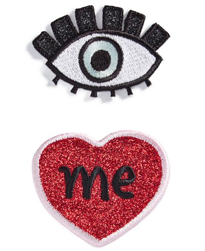 Celebrate Shop 2-Pc. Heart Embroidered Handbag Patch Set