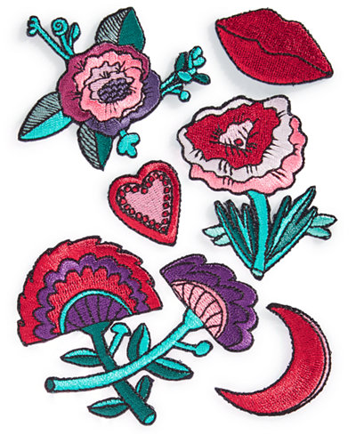 Celebrate Shop 6-Pc. Embroidered Floral Handbag Patch Set