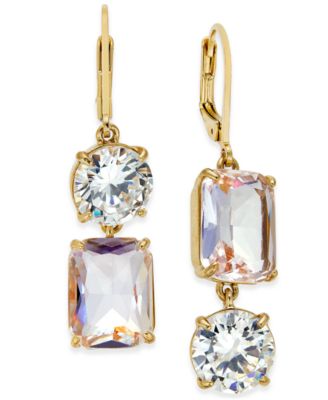 kate spade new york - Gold-Tone Crystal Mismatch Earrings