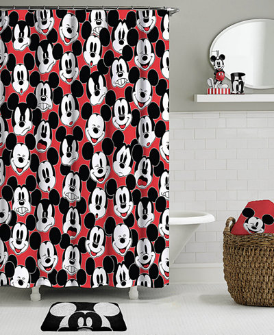 Big Face Mickey Mouse Bath Accessories Collection