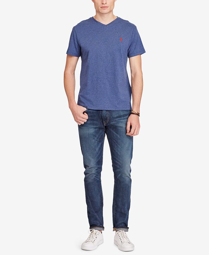 Polo Ralph Lauren Men's Cotton Jersey V-Neck T-Shirt - Macy's