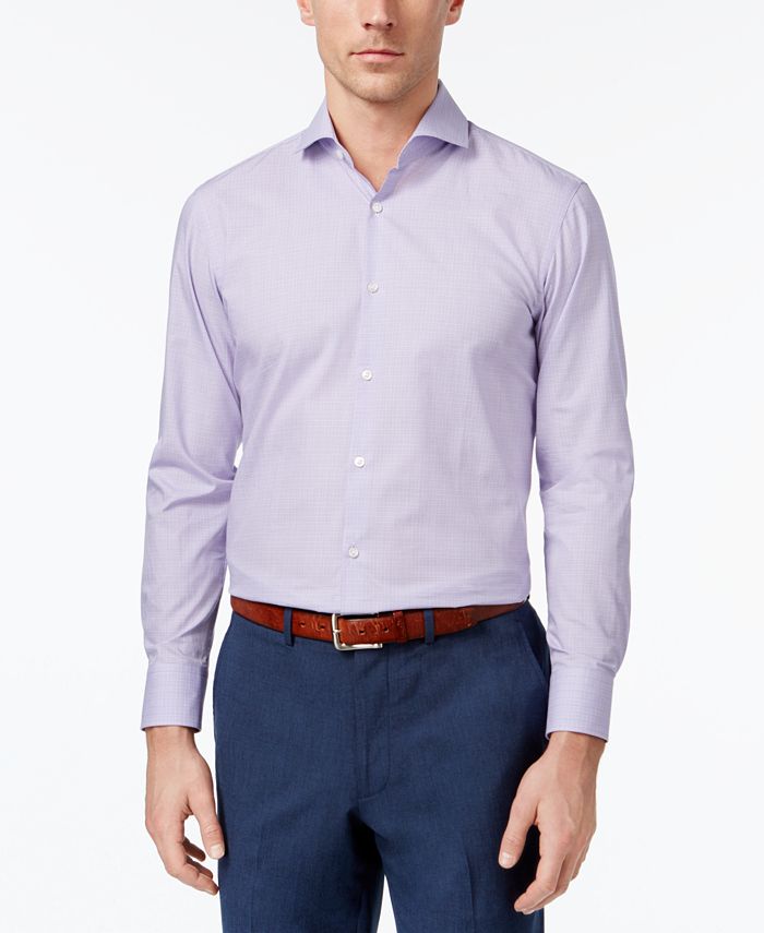 Hugo Boss HUGO Men's SlimFit Check Dress Shirt Macy's