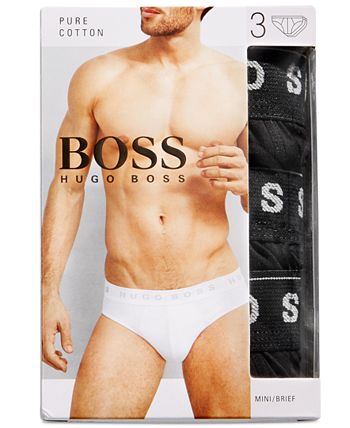 BOSS - Underwear, Cotton Mini Brief 3 Pack