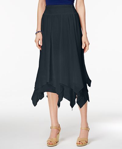 handkerchief hem skirt petite line macy skirts