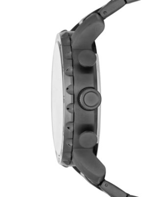 Men's Chronograph Nate Smoke Tone Stainless Steel Bracelet Watch 50mm JR1437