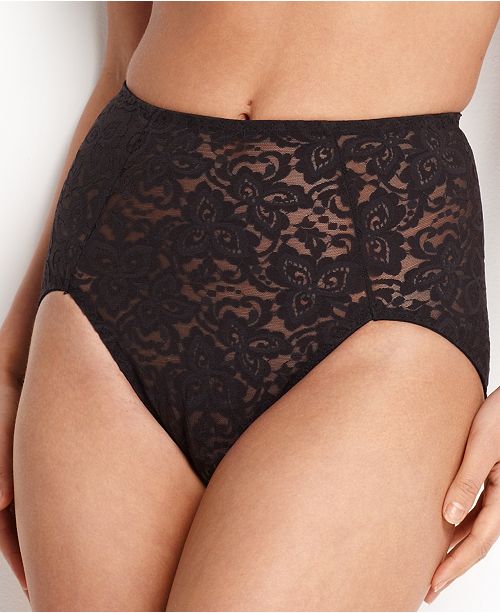 Bali Firm TummyControl Lace N Smooth Brief 8L14 & Reviews Shapewear