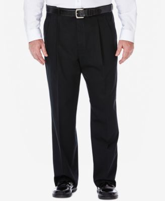 Haggar - Pants, Big and Tall Work to Weekend Pleated Pants
