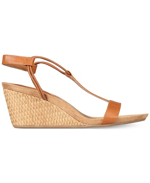 Style & Co Mulan Wedge Sandals, Created For Macy's - Sandals & Flip ...